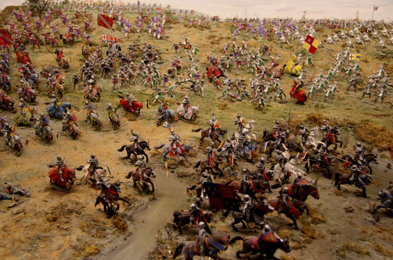 Battle_of_Bosworth_Field_diorama Batalha de Bosworth